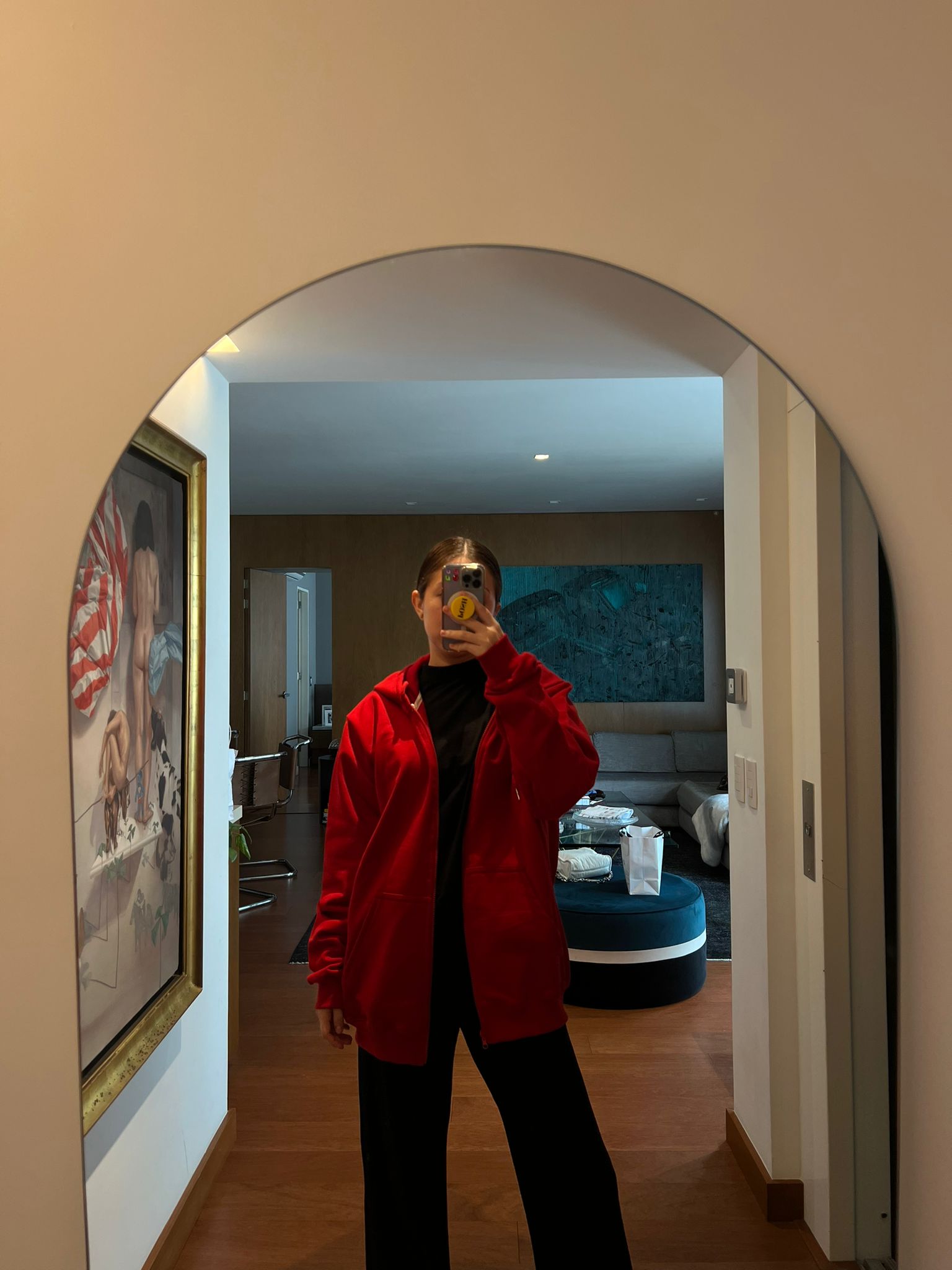 Hoddie zipper red - Imagen 2