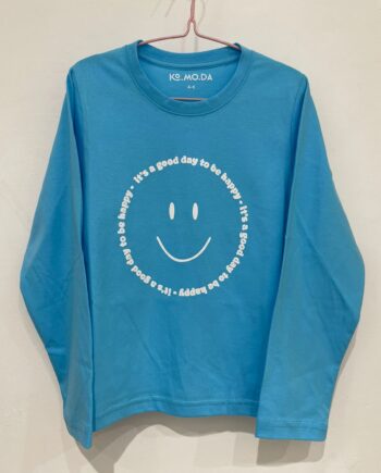 POLO CELESTE “IT’S A GOOD DAY TO BE HAPPY”