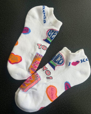 MEDIAS TOBILLERAS BLANCAS “CON TODO”