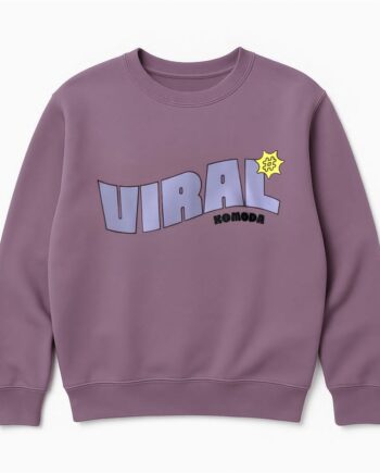 CREWNECK "VIRAL" LILA