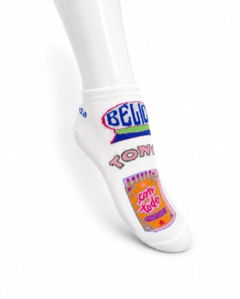 MEDIAS TOBILLERAS BLANCAS “CON TODO”
