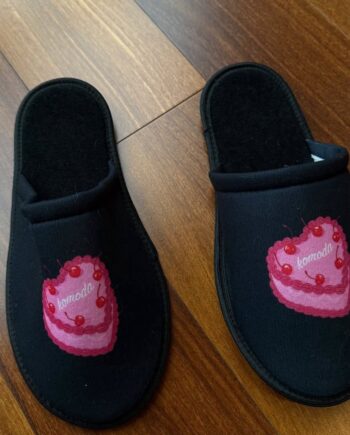 PANTUFLAS NEGRAS TORTA