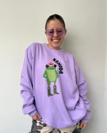 CREWNECK SAPA VAQUERA- LILA